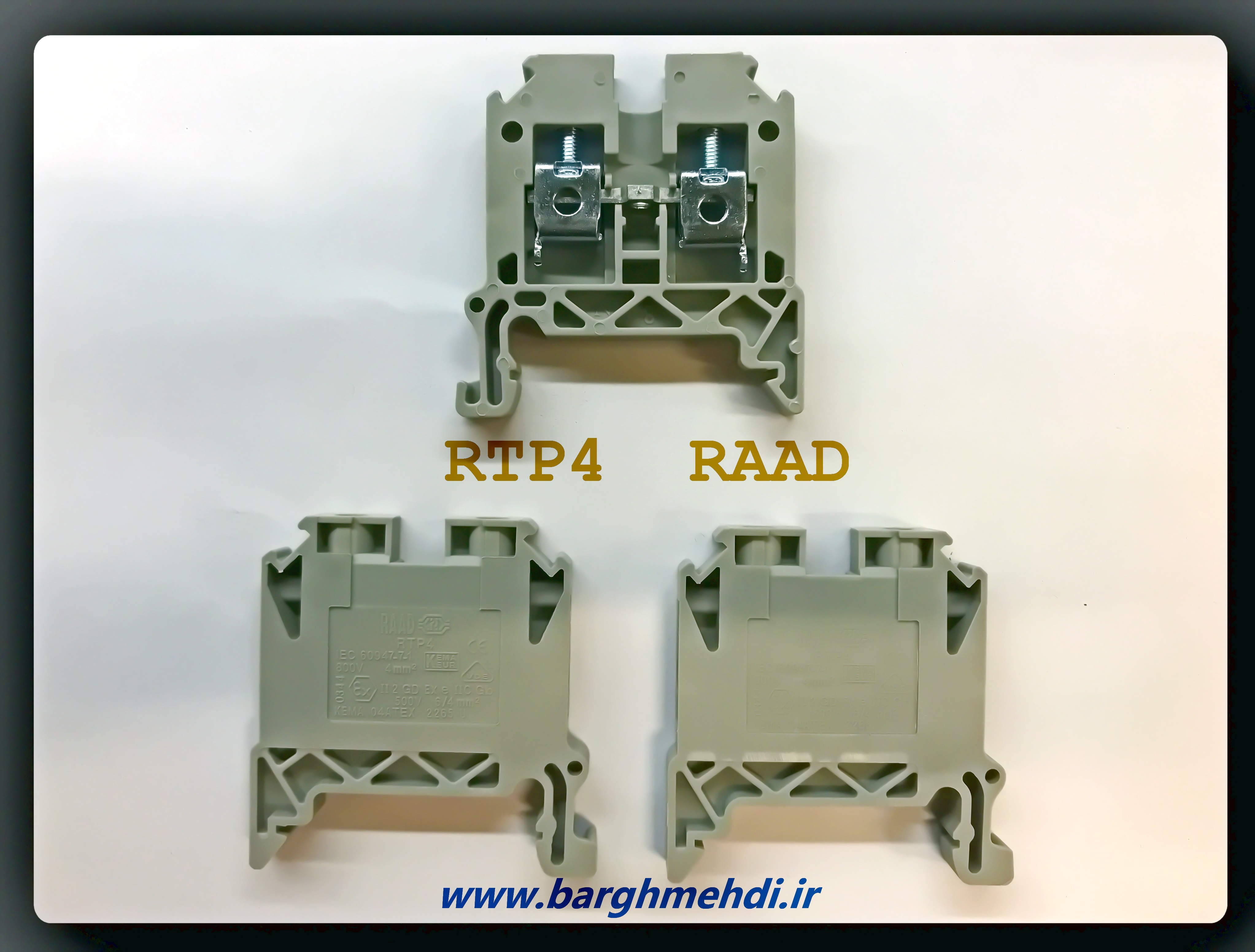 ترمینال ریلی پیچی سایز 4 رعد RTP4