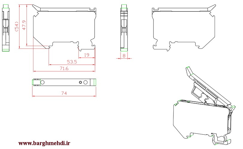 ترمینال ریلی فیوزخور RFT5-LD